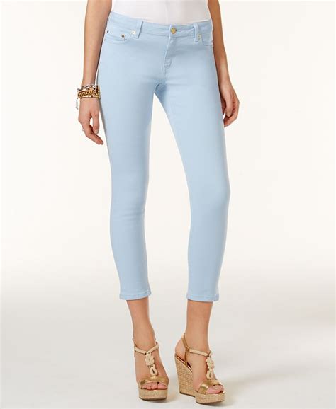 michael kors skinny jeans women's|Michael Kors izzy cropped skinny.